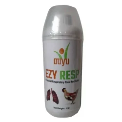 EZYRESP Liquid – Herbal Respiratory Care Tonic (1L) for Poultry Flocks | Relieves CRD Symptoms & Breathing Distress