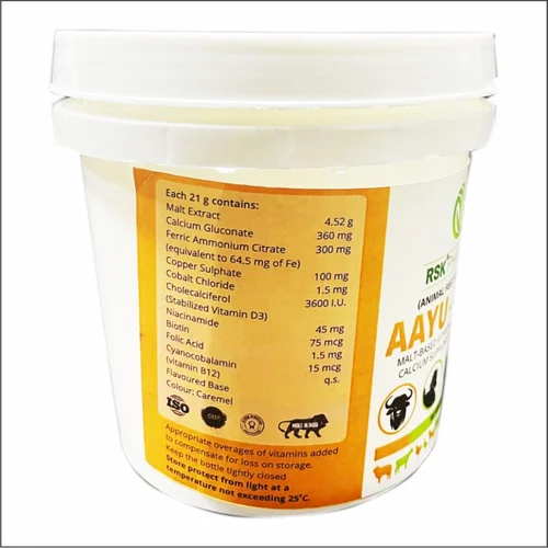 AAYU MALT Jelly – Iron & Calcium Feed Supplement (450g) for Livestock | Treats General Debility & Stimulates Appetite - Image 2