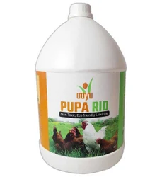 AAYU PUPARID Liquid – Biodegradable Poultry Larvicide (1L) for Poultry Litter | Controls Fly Pupae & Maggots