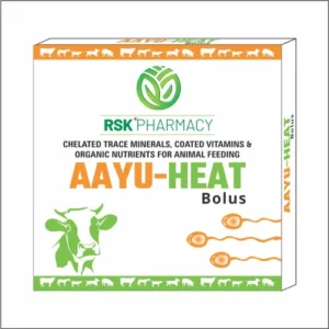 AAYU HEAT Bolus – Herbal Fertility & Heat Inducer (1x7 Bolus) for Dairy Cattle | Enhances Fertility & Conception