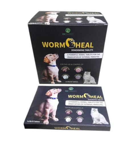 WORM HEAL Tablets – Broad-Spectrum Deworming Formula (10x10 Tabs) for Dogs & Cats | Eradicates Internal Worms - Image 2