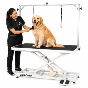 DarkOtter ProRise 100: Electric Dog Grooming Table with 100Kg Capacity | Professional Ergonomic Lift for Large Breeds