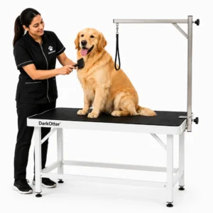 DarkOtter ProStable Fixed Grooming Table – Large Breed Ready | Heavy-Duty Non-Slip Surface | Adjustable Arm & Clamp | Professional Salon & Mobile Grooming Station