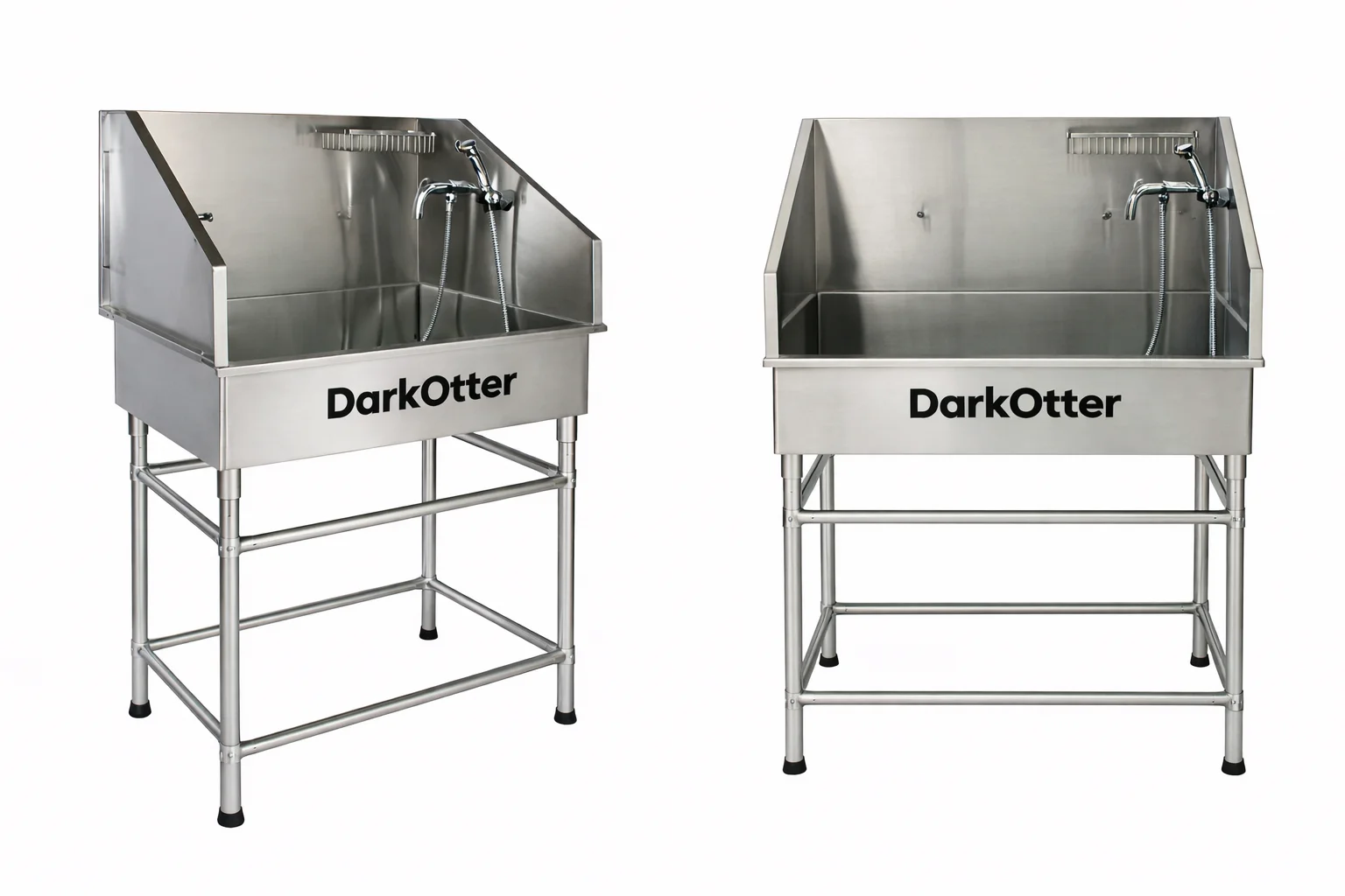 DarkOtter ProBath Small Stainless Steel Bath Tub – Compact Pet Washing Station | Non-Slip Surface | Clinical-Grade Drainage | 45Kg Capacity | For Small Breeds and Cats - Image 2