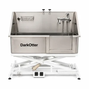 DarkOtter ErgoLift Electric Pet Bath – Fear-Free Height Adjustment | Non-Slip | 150kg Capacity