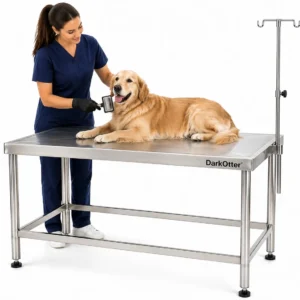 DarkOtter VetCare Large Examination Table – SS 304 | Pathogen-Resistant | Easy-Sterilize | 100kg Capacity