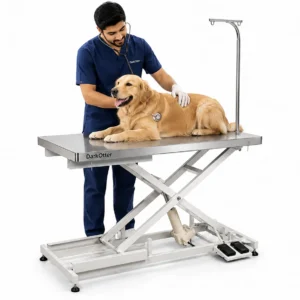 DarkOtter Electric Examination Table – SS 304 Stainless Steel | Height Adjustable 30-100cm | 100kg | Clinical
