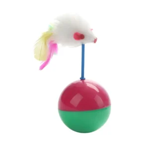 Tumbler Treat Dispenser Toy for Cats & Dogs – Wobble Slow Feeder Play Toy