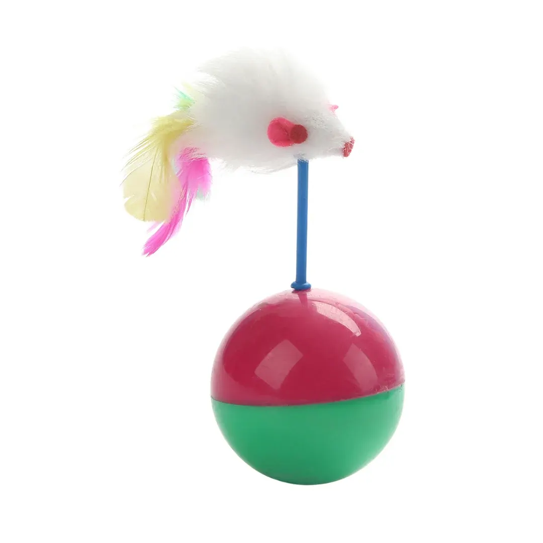 Tumbler Treat Dispenser Toy for Cats & Dogs – Wobble Slow Feeder Play Toy