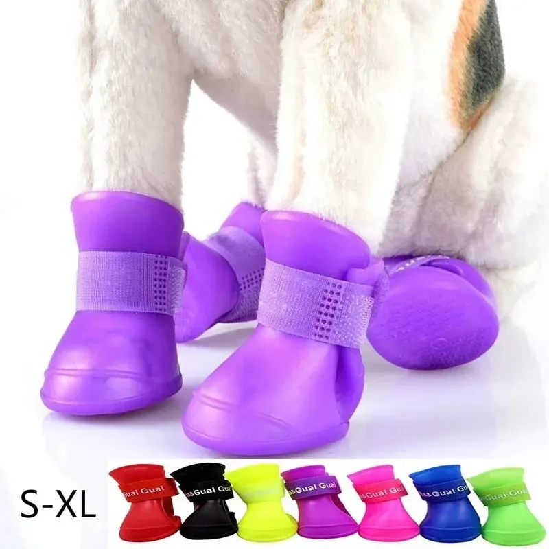 Protective Dog Shoes Size 4 – Durable Breathable Outdoor Paw Protectors