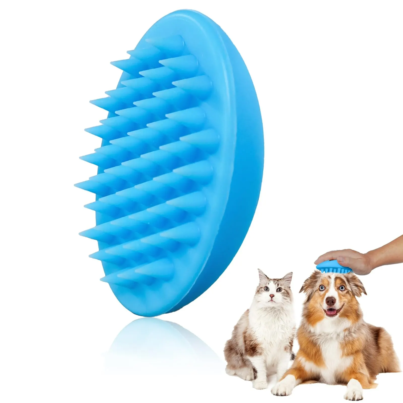 Everyday Pet Groom Pin Brush – Soft Bristle De-Shedding Brush for Dogs & Cats - Image 3