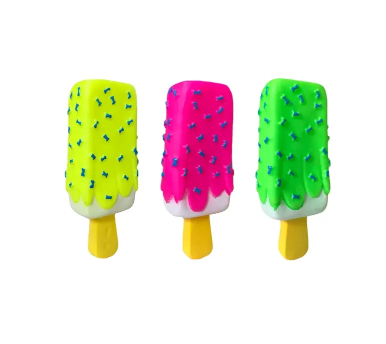 Squeaky Ice Cream Cone Dog Toy – Soft Plush Chewing & Squeaking Toy - Image 3