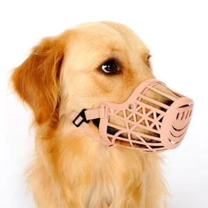 Breathable Basket Dog Muzzle Sizes 3 to 7 – Anti-Biting & Chewing Safety Muzzle