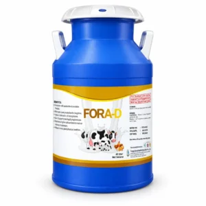 Chelated Fora-D Strong Suspension 40LTR – Calcium & Vitamin Cattle Feed Supplement – Milk Can
