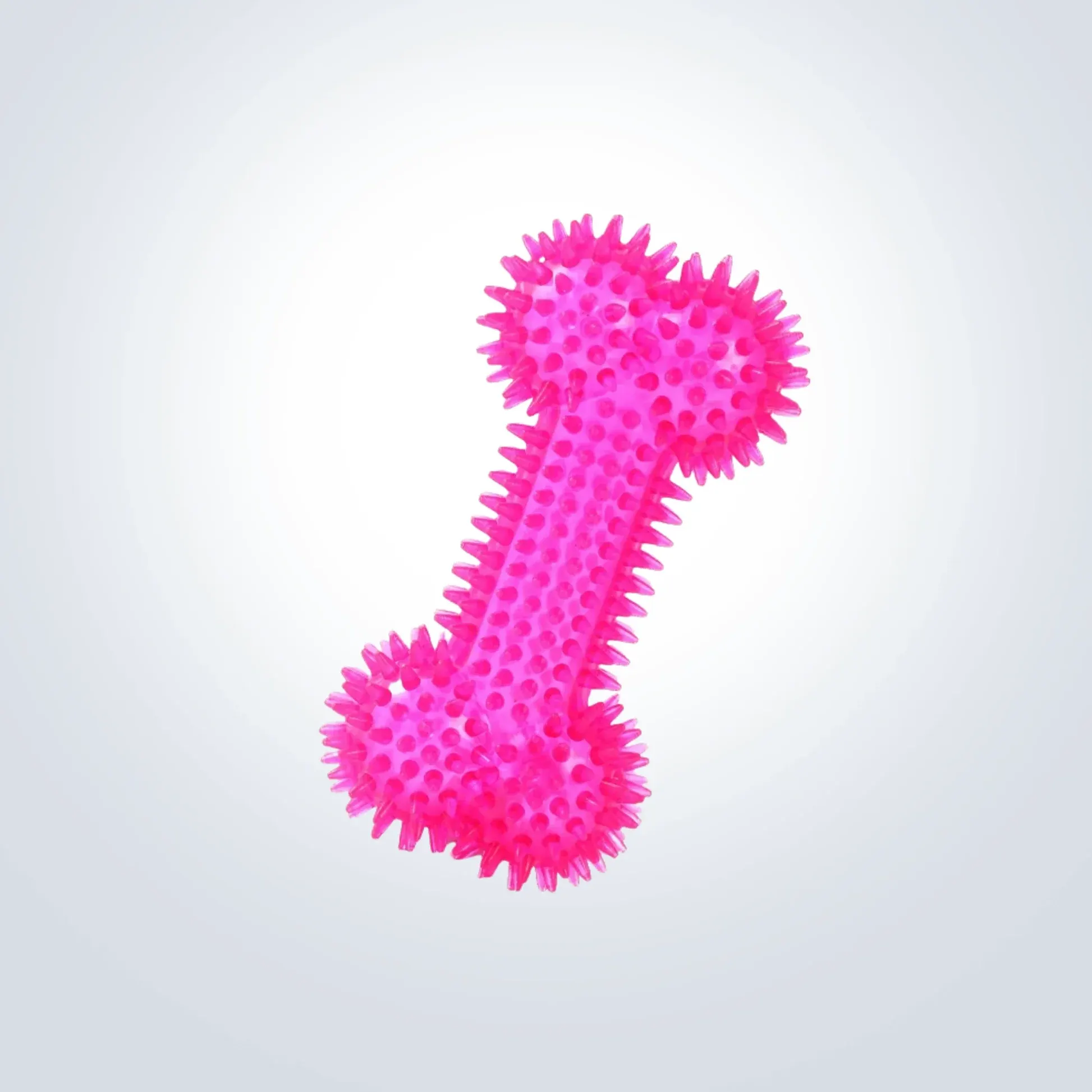 Classic Bone Squeaky Dog Chew Toy – Tough Rubber Teething Bone - Image 4