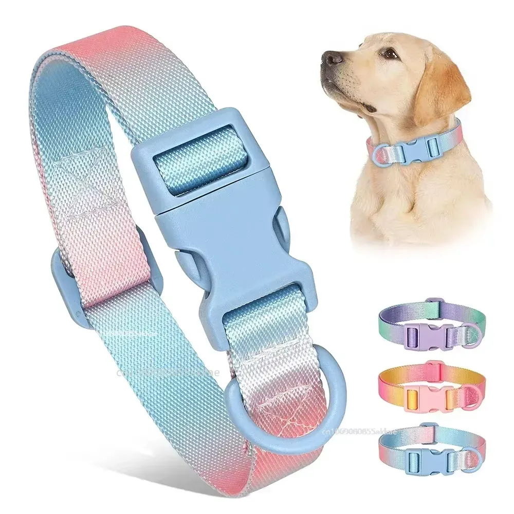 Classic Solid Adjustable Pet Collar – Durable Everyday Neckband for Dogs & Cats - Image 4