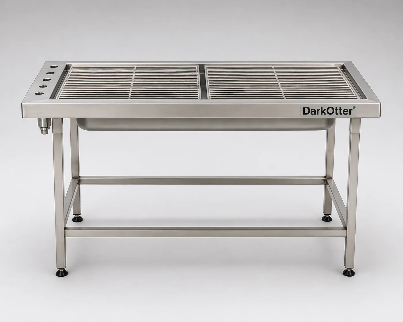 DarkOtter Veterinary Tub Table Large – 150×65cm SS 304 | Multi-Use Clinical Surface | Easy-Sterilize Design - Image 3