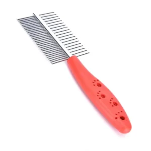 Double-Sided Pet Grooming Comb for Dogs & Cats – De-shedding & Detangling Tool