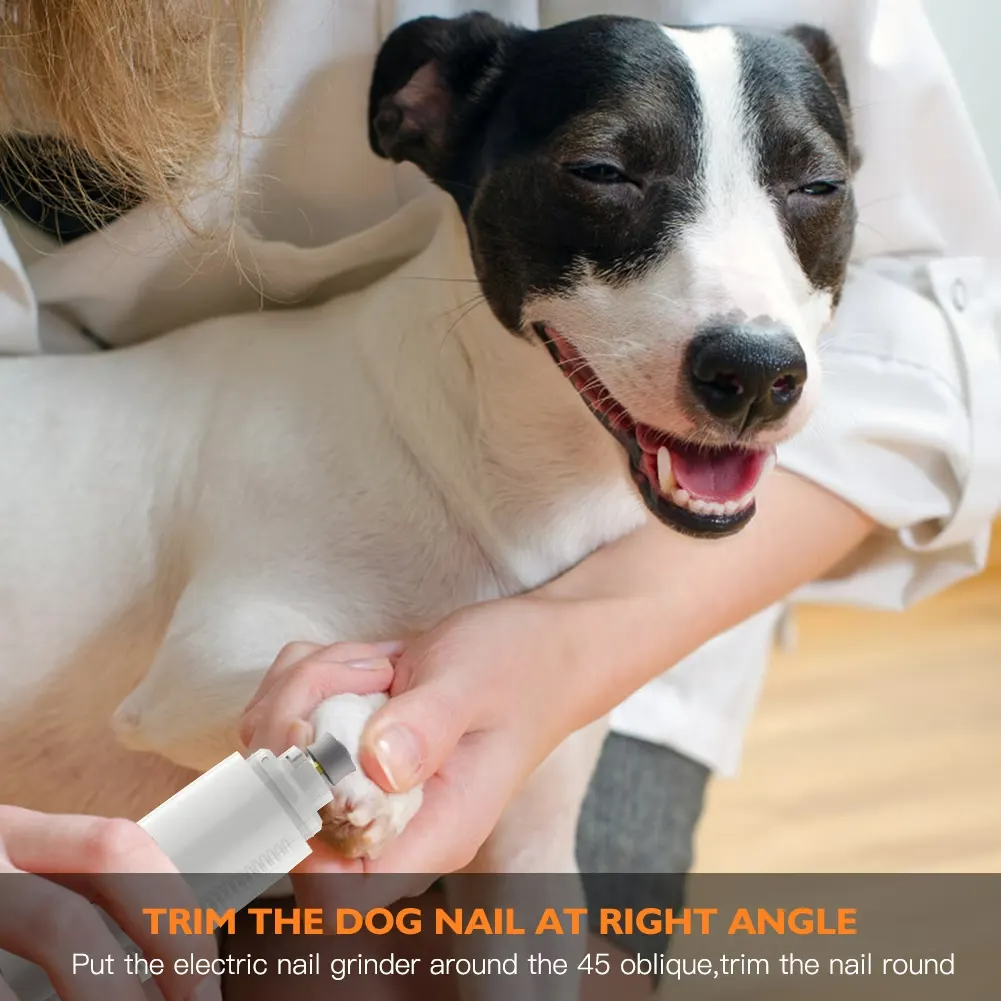 Electric Pet Nail Grinder – Low Noise Rechargeable Painless Claw Trimmer