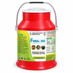 Fora-DS Suspension 10LTR – High-Potency Double Strength Calcium & Vitamin Cattle Feed Supplement – Milk Can
