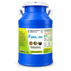 Fora-DS Suspension 40LTR – High-Potency Double Strength Calcium & Vitamin Cattle Feed Supplement – Milk Can