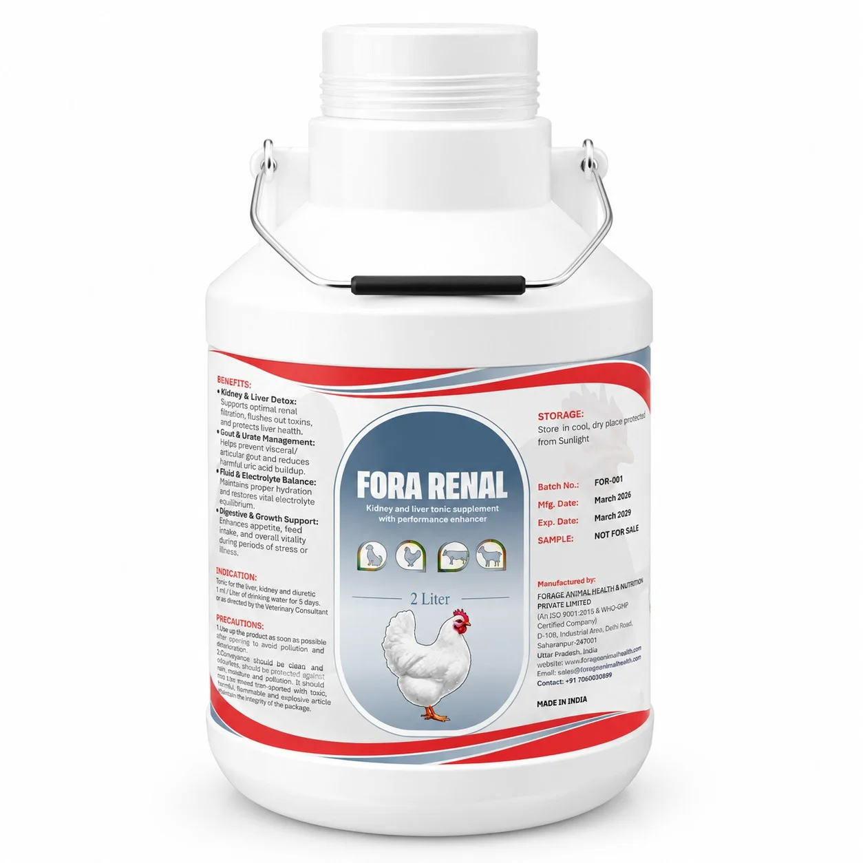 Fora Renal Liquid 2LTR – Herbal Kidney Care & Renal Detoxifier Supplement