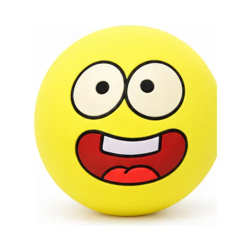 Funny Face Rubber Ball Toy for Dogs – Bouncing Chew & Fetch Toy - Image 4