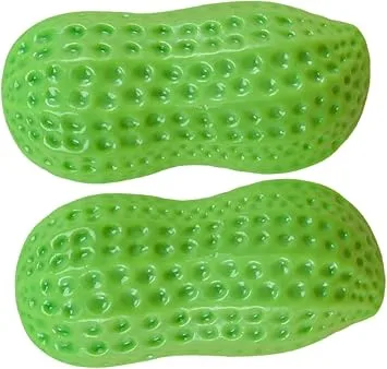Peanut Shaped Squeaker Dog Toy – Interactive Bumpy Dental Teething Toy - Image 2
