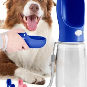 Portable Travel Water Bottle for Dogs & Cats – Leakproof Outdoor Drinker