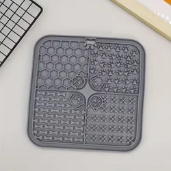 Soft Rubber Suction Cup Slow Feeder Lick Mat (20x20cm) – Anti-Choking Pet Mat