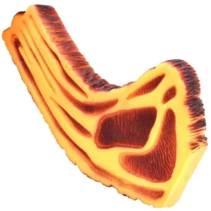 Squeaky Mutton Leg Dog Chew Toy – Tough Rubber Teething & Fetch Toy