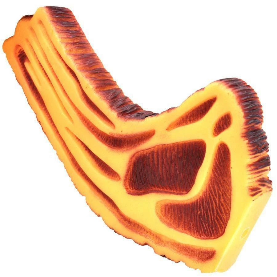 Squeaky Mutton Leg Dog Chew Toy – Tough Rubber Teething & Fetch Toy