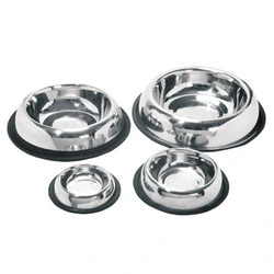 Stainless Steel Non-Slip Pet Food & Water Bowl – Durable Multi-Size Feeding Dish