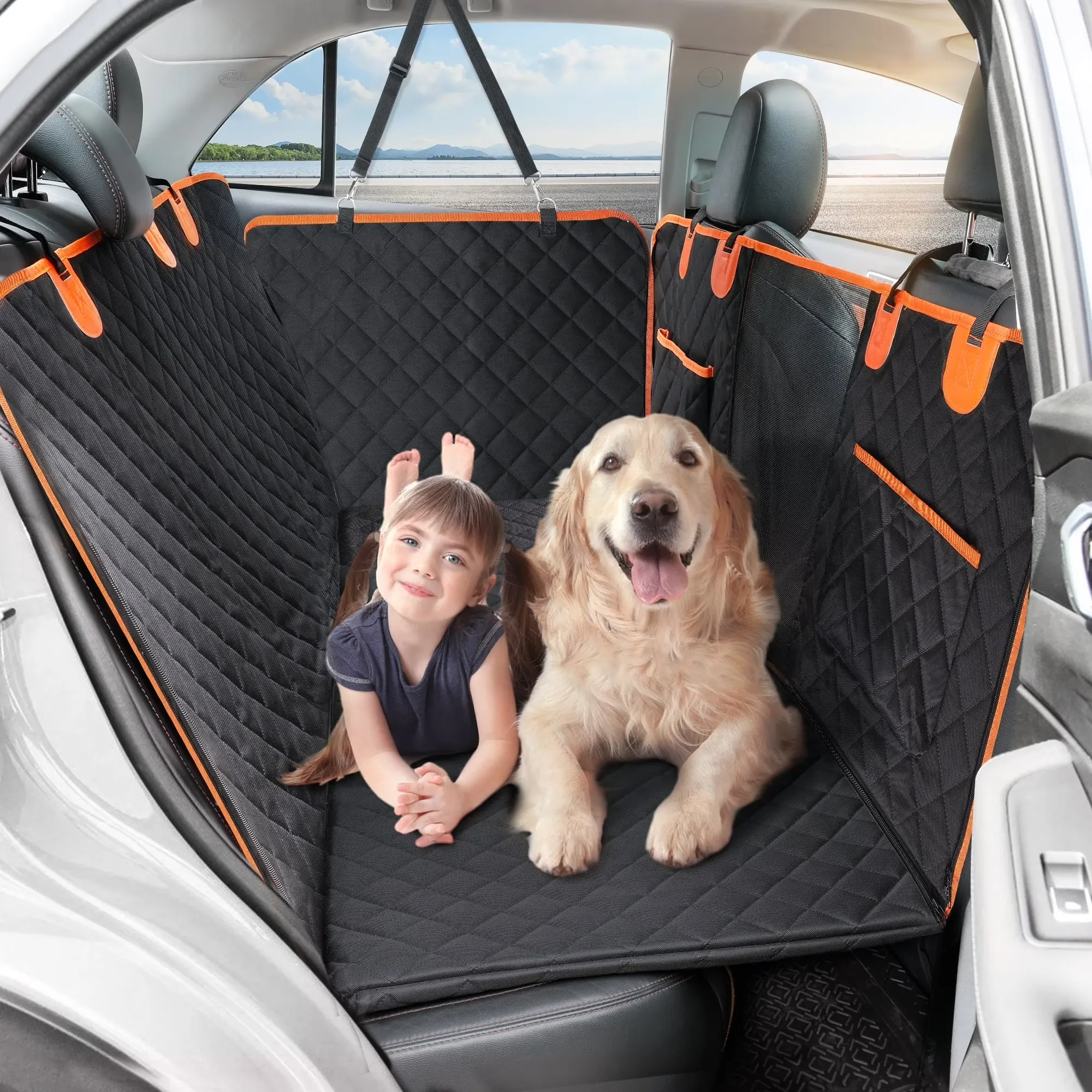 Waterproof Pet Car Seat Cover – Heavy Duty Scratch-Proof Dog Seat Protector - Image 4