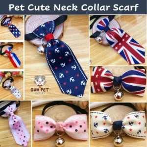 Elegant Pet Bow Tie Collar Accessory – Adjustable Dapper Bowtie for Dogs & Cats