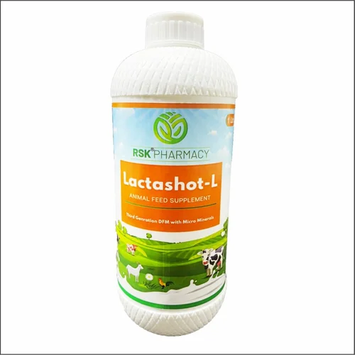 LACTASHOT-L Liquid – Milk Enhancer with Shatavari & Jivanti (1L) for Cattle | Maximizes Milk Production & Quality