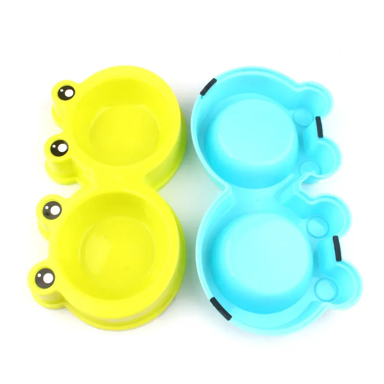 Cute Frog Shaped Pet Feeding Bowl – Anti-Slip Food Bowl for Cats & Dogs